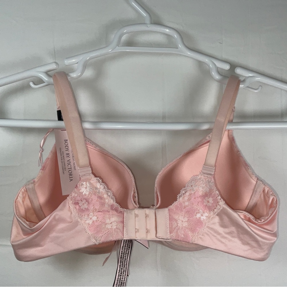 NWT Body by Victoria’s Secret Lined Demi Bra Pink Lace Size 36C - Picture 6 of 9